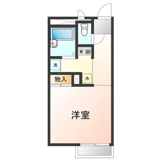 レオパレスセントラルKENJI【1階】の間取り