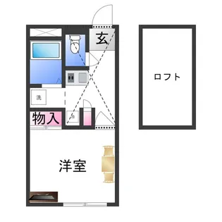 レオパレスヤマトⅡ【2階】の間取り