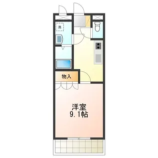 ロッソ・スクーデリア【2階】の間取り