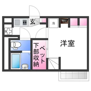 レオパレス板原【1階】の間取り
