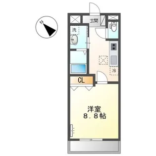 令和レジデンス高松東【2階】の間取り