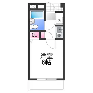 ロジュマン海塚Ⅰ【6階】の間取り