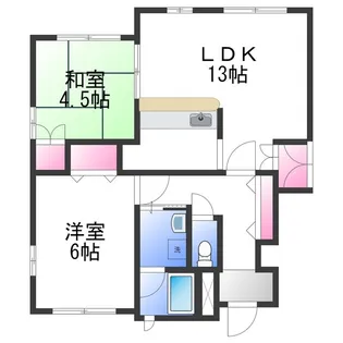 レモンフィールド 日根野【1階】の間取り