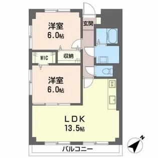 吉与ハイム【3階】の間取り