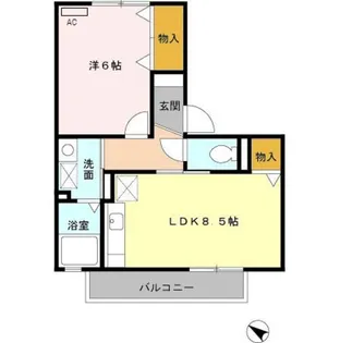 セジュールM【2階】の間取り