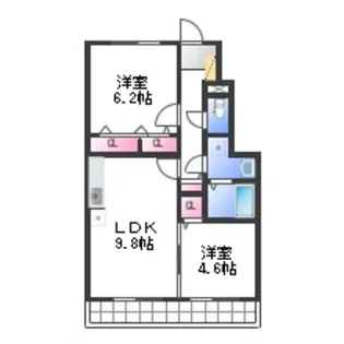 ディアメゾンM【1階】の間取り