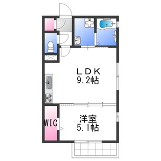 ラ・フォンテ久米田【1階】の間取り