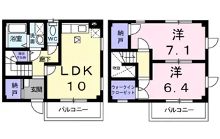 サンリット忠岡【1階】の間取り