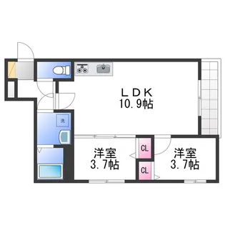 AVANTIO泉佐野【1階】の間取り