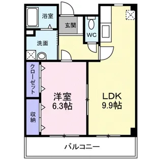 アルモニー綾園【2階】の間取り