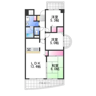 ジョイフル寿【4階】の間取り