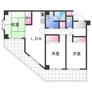 シャトークレール【1階】の間取り