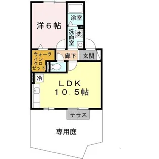 ジョイフルヨコタ Ⅲ【1階】の間取り