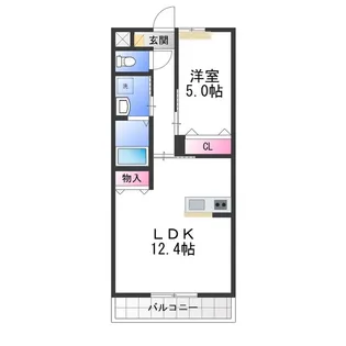 プランドール【2階】の間取り