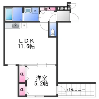 フジパレス リーブズテラス【3階】の間取り
