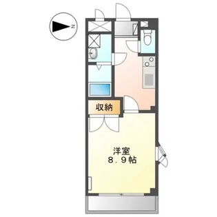 1Kの間取り画像