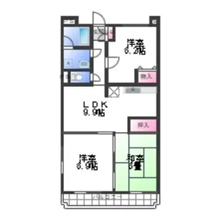 ベルドミール【1階】の間取り