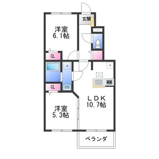 プチシャ【1階】の間取り