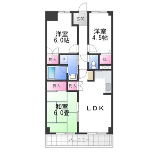 プローブ羽衣【2階】の間取り