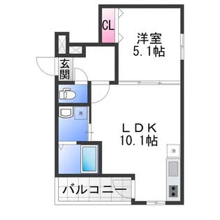 ポート フルール【2階】の間取り