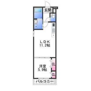ポート フルール【1階】の間取り