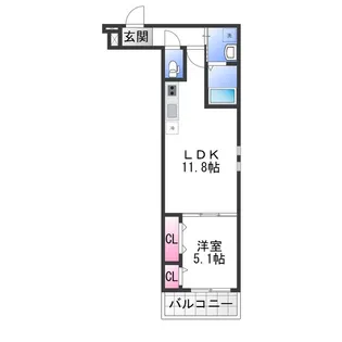 ポート フルール【2階】の間取り