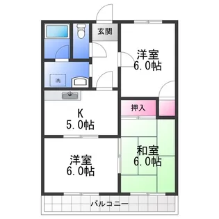 グリーン・フォーレスト【1階】の間取り