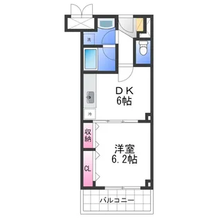 メゾンアズール【2階】の間取り