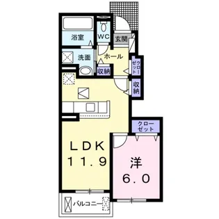 フリーデⅡ【1階】の間取り