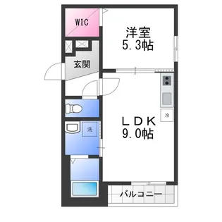 フジパレス松ノ浜【1階】の間取り