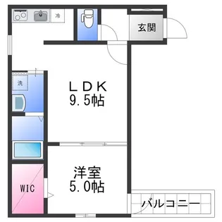 フジパレス シエスタ【1階】の間取り