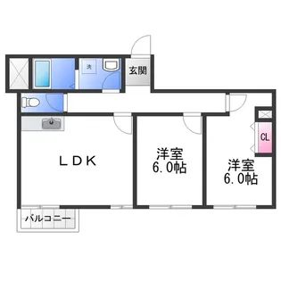パインリーフ和泉【3階】の間取り