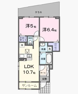Casa Fika【1階】の間取り