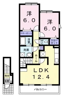 ガーデンハウスYH【2階】の間取り
