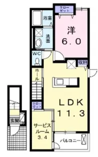 グランルーチェ【2階】の間取り
