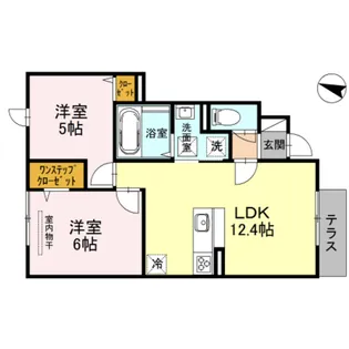 2LDKの間取り画像