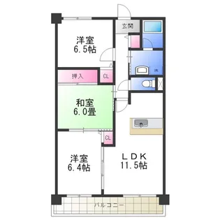 グランドゥール光明池【1階】の間取り
