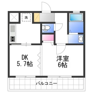 GRECALE松之浜【3階】の間取り