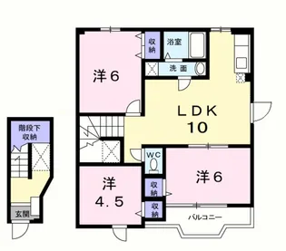 エアリーB棟【2階】の間取り