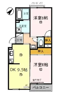 トリヴァン加守田【2階】の間取り