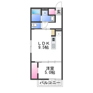 ステイザハウス日根野EAST【1階】の間取り