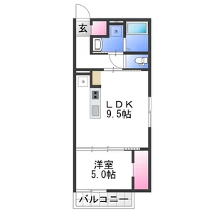 ステイザハウス日根野WEST【2階】の間取り