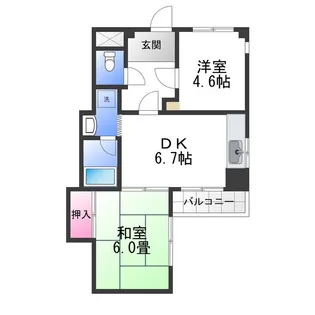 ベルトピア南上町A棟【2階】の間取り