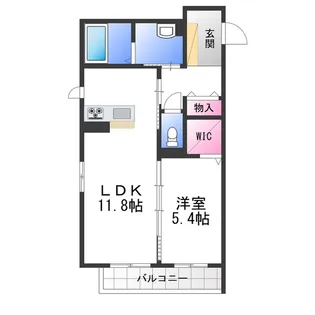Raffina Kubota【2階】の間取り