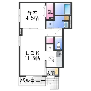 アーバンエステート和泉中央Ⅱ【1階】の間取り