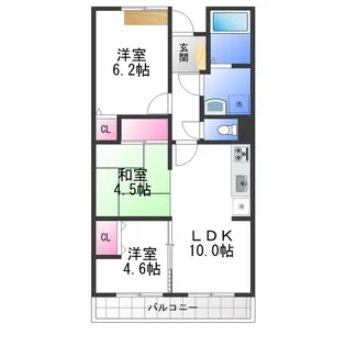 雅マンション【1階】の間取り
