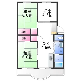 マンショントレビ【3階】の間取り