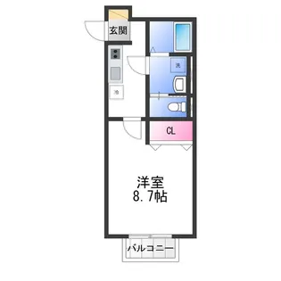 三洋北町ハイツ【1階】の間取り