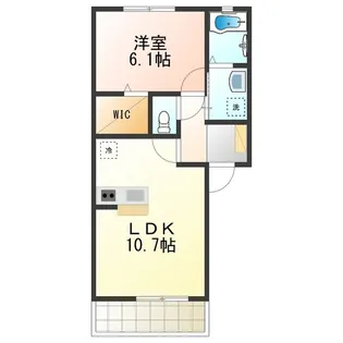 メゾン・クレール【1階】の間取り