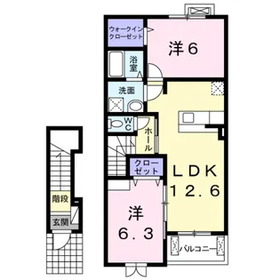 ベルアンジュ【2階】の間取り